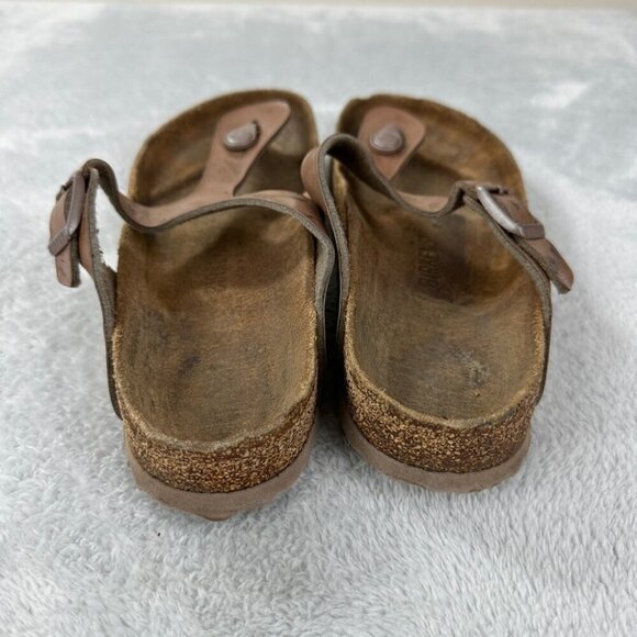 Birkenstock Gizeh Thong Sandals Brown Leather Women’s Size 41 EU - Picture 5 of 12